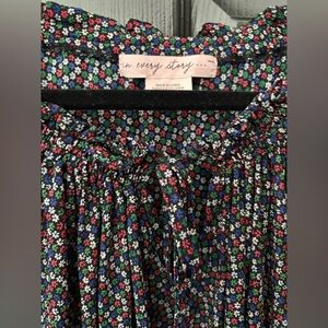 Pullover Top Blouse Stretchy Flowy Tie Neck 4X 5X Plus